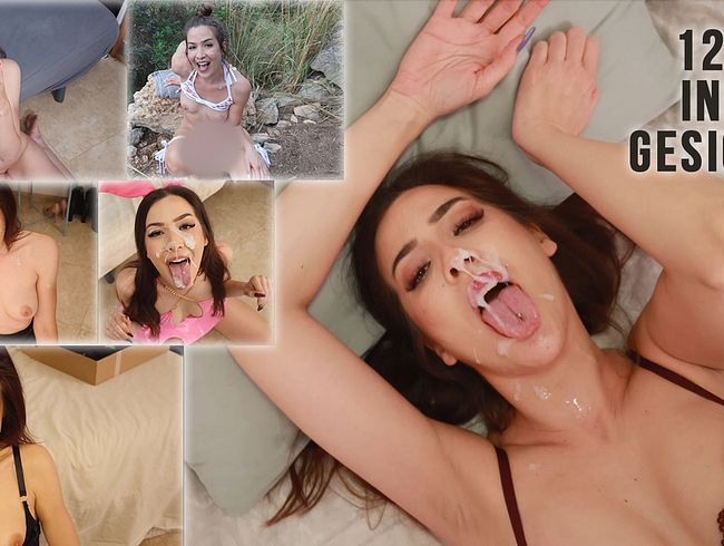 MaryHaze Porno Video: 12x sper*aface! Cumpilation meiner GEILSTEN FACIALS!