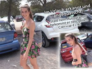 MaryHaze Porno Video: Im Urlaub erkannt und angequatscht! Statt Autogramm bekommt er nen geilen cream**efi**!