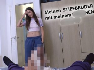MaryHaze Porno Video: Meinen STIEFBRUDER beim wi**sEN erwischt! Statt in mein HÖSCHEN spri**t er tief in mein FÖTZCHEN!